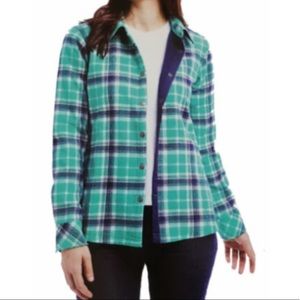 Orvis Women’s Buffalo Plaid Fleece Shacket Shirt Jacket S